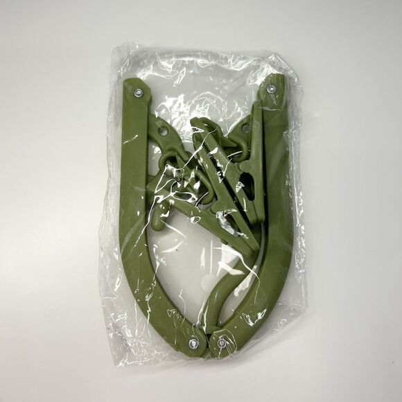 6 Foldable Travel Hangers Portable Folding Collapsible Clothes Drying Rack Clips - Picture 5 of 6